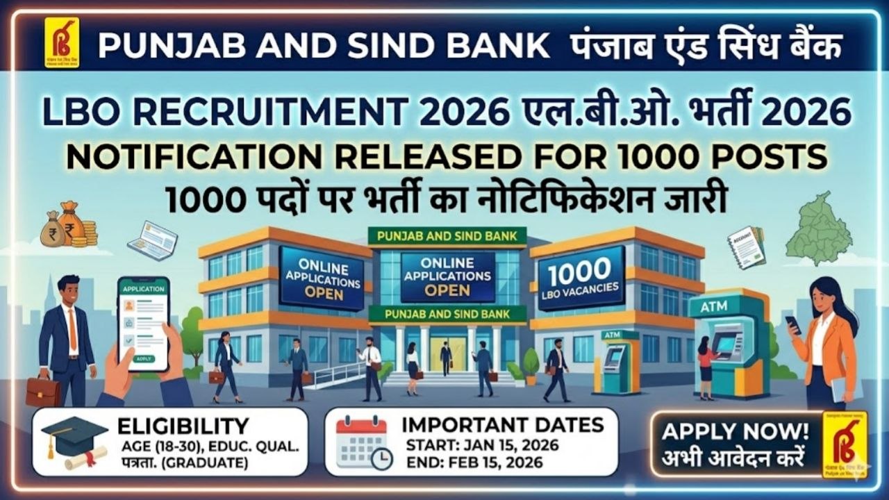 Punjab and Sind Bank LBO Recruitment 2026